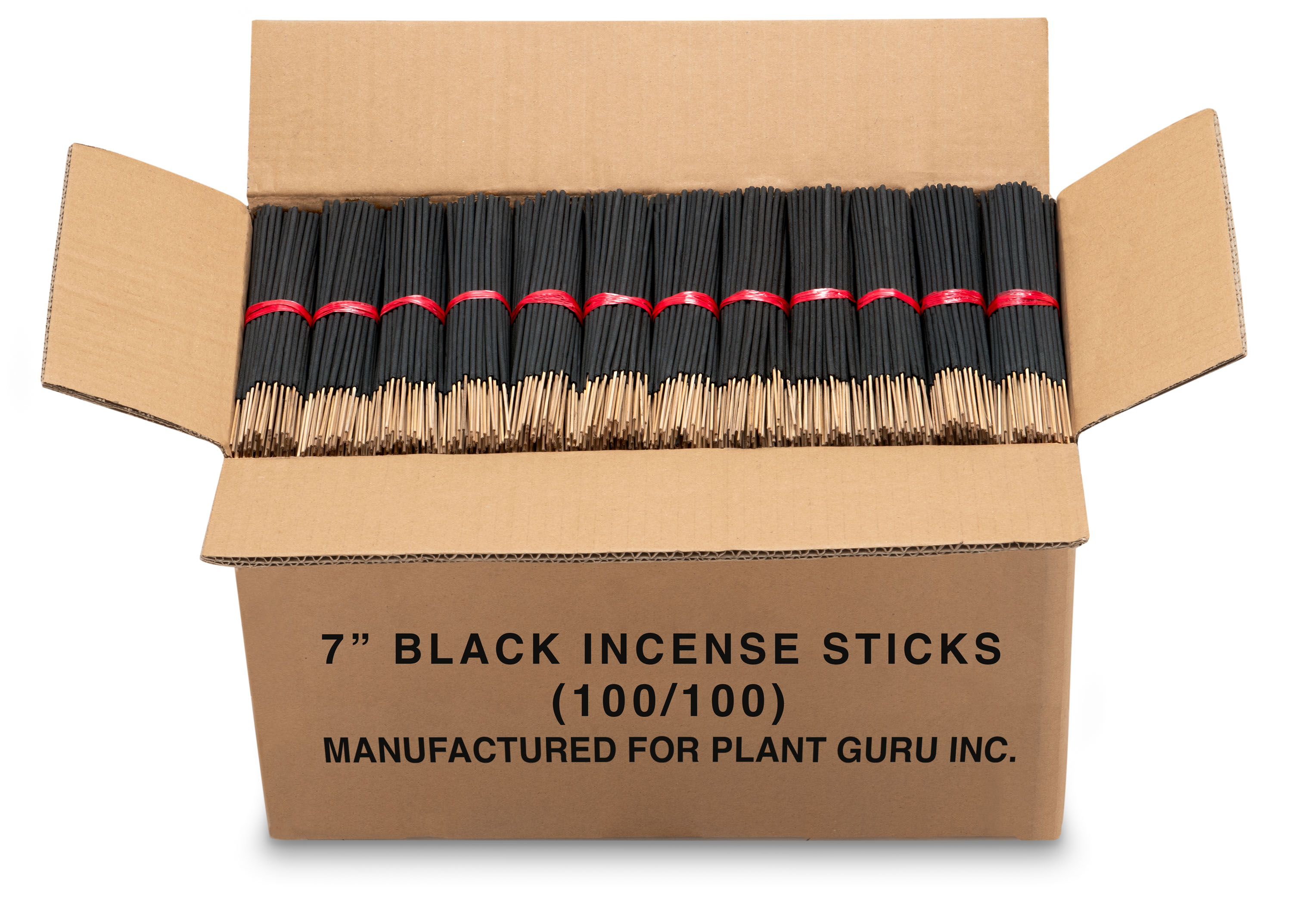 7 inch Unscented Charcoal Incense Sticks (Black)