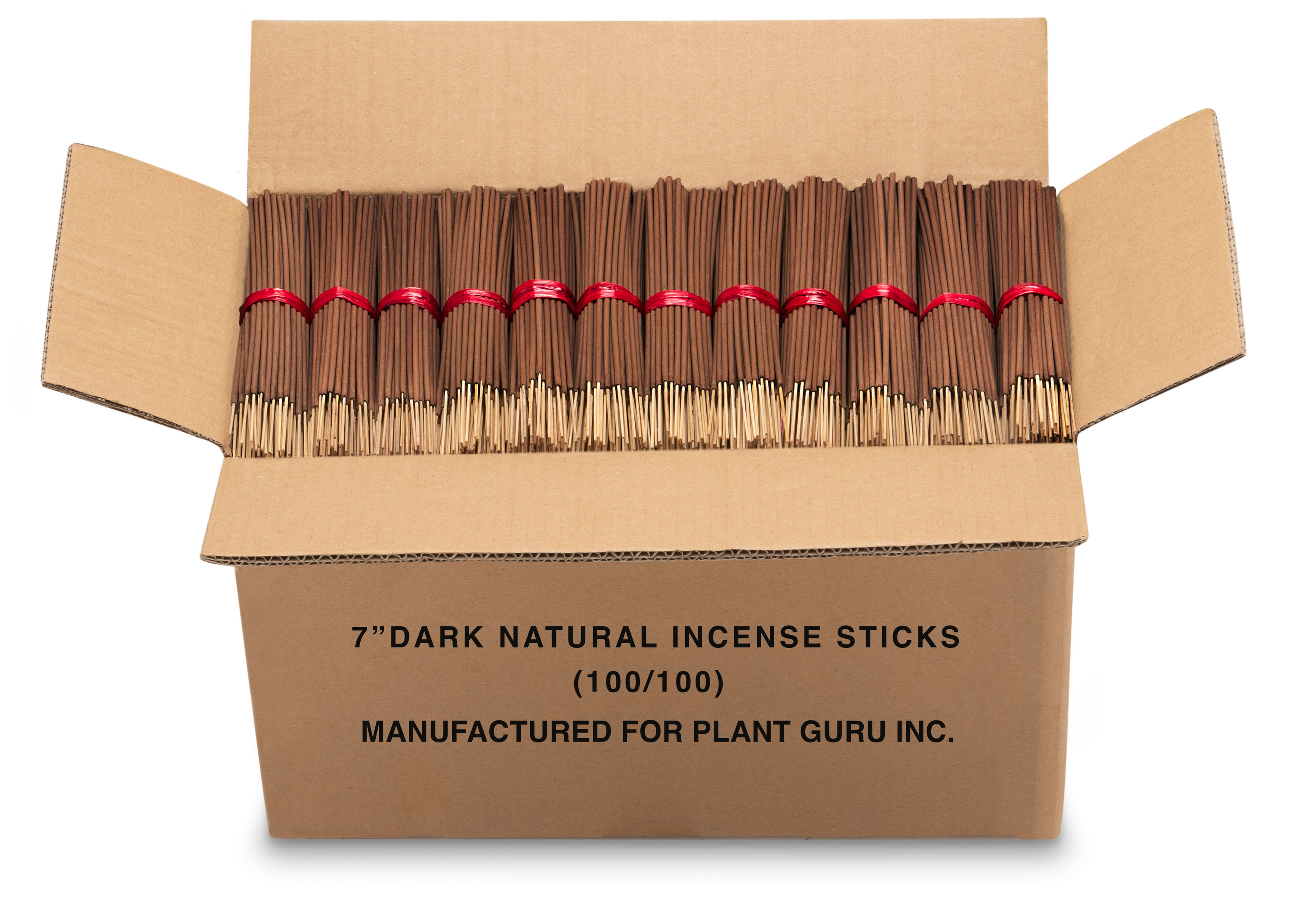 7 inch Unscented Incense Sticks (Natural Dark Brown)