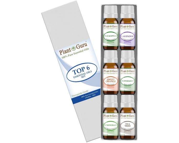 Aromatherapy Essential Oil Top 6 10ml Pure & Therapeutic Grade
